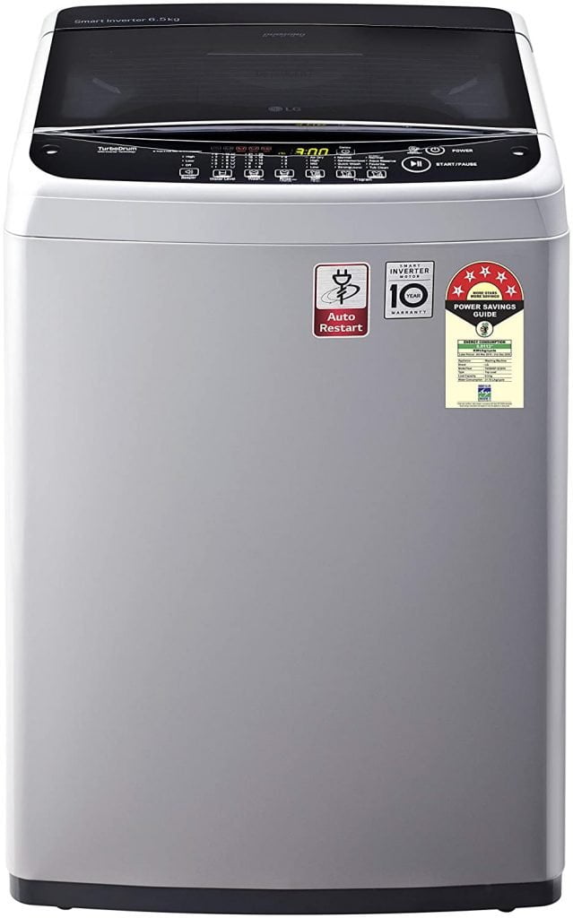 LG 6.5 Kg 5 Star Smart Inverter Fully-Automatic Top Loading