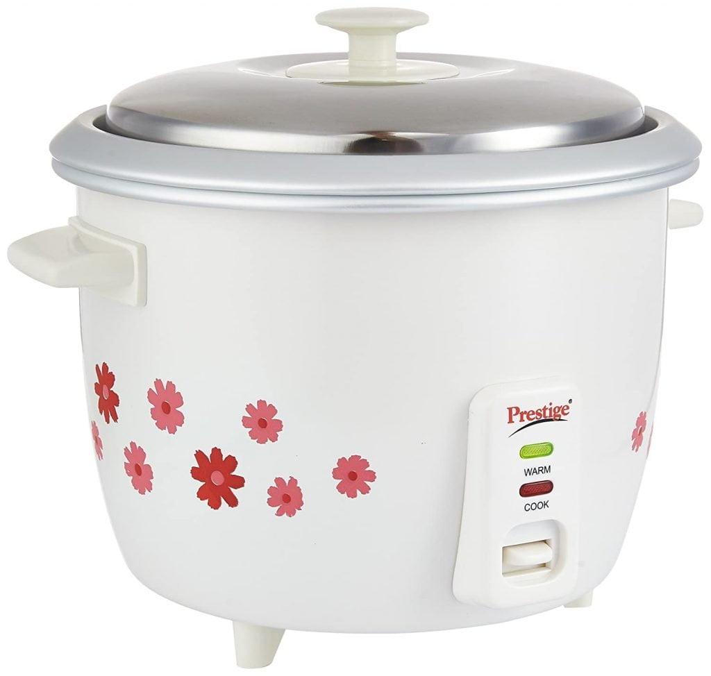 Prestige Electric Rice Cooker with 2 Aluminium Cooking Pans