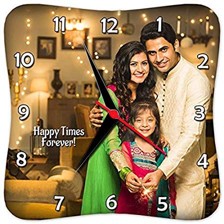 personalized table clock gift for diwali